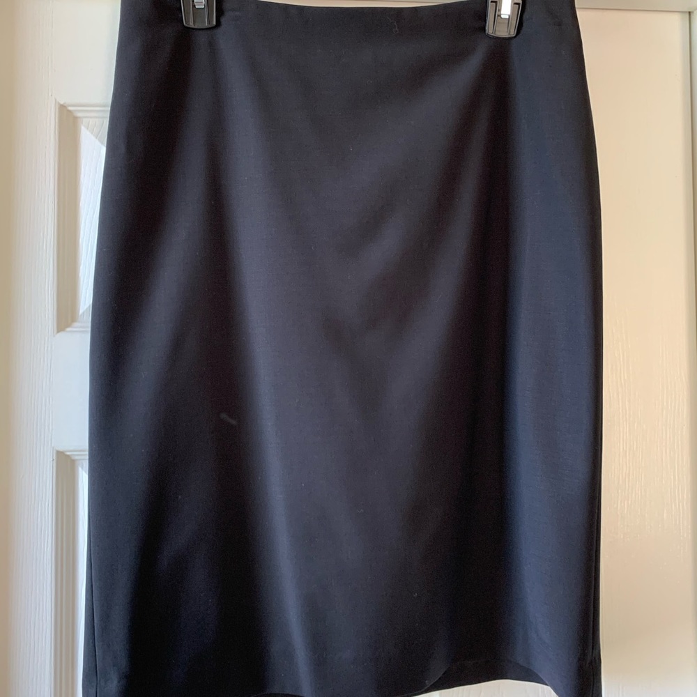 Talbots straight black skirt